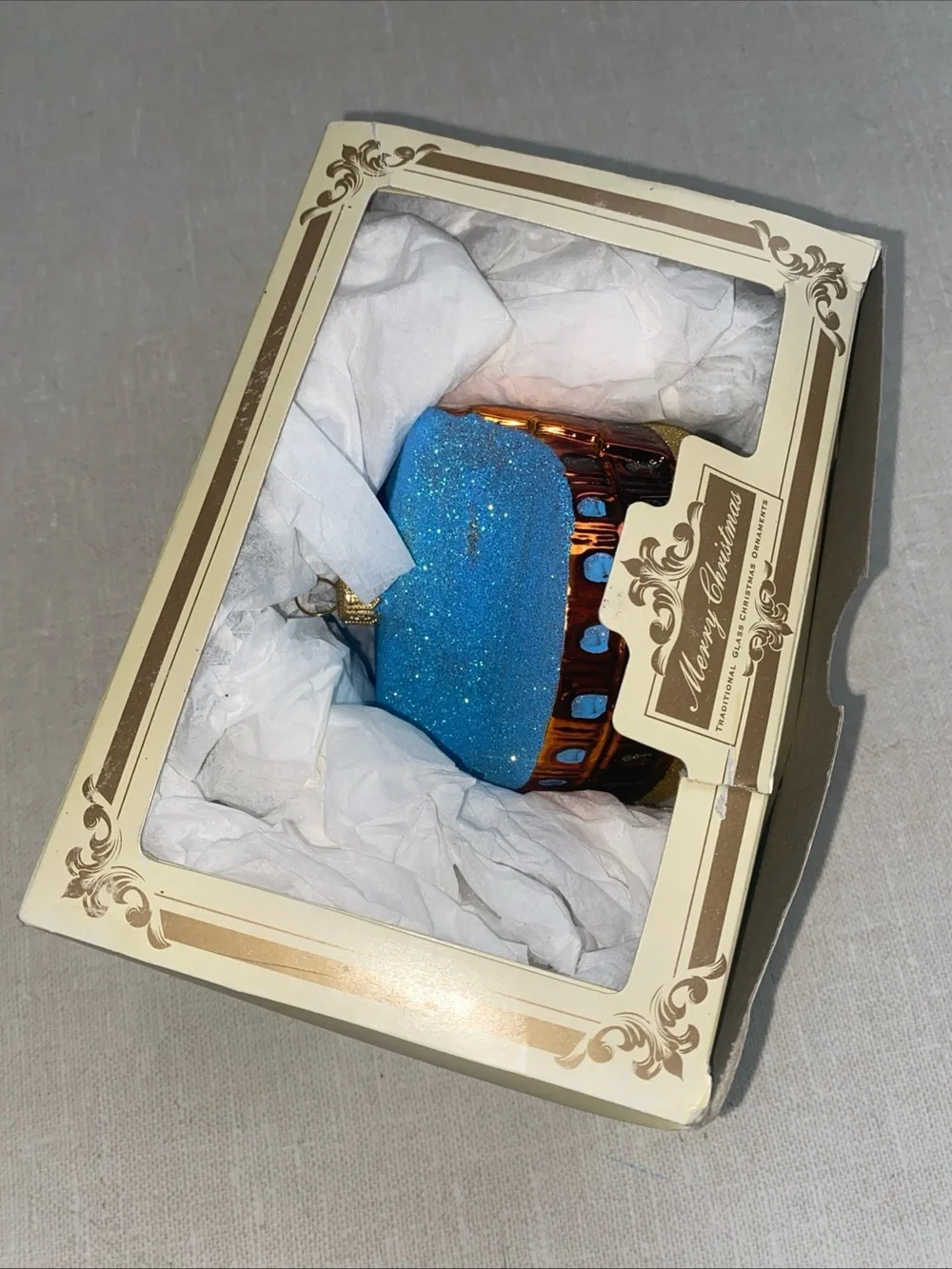 Rome Colosseum Glass Mouth Blown Hand Painted Christmas Ornament Made In Poland